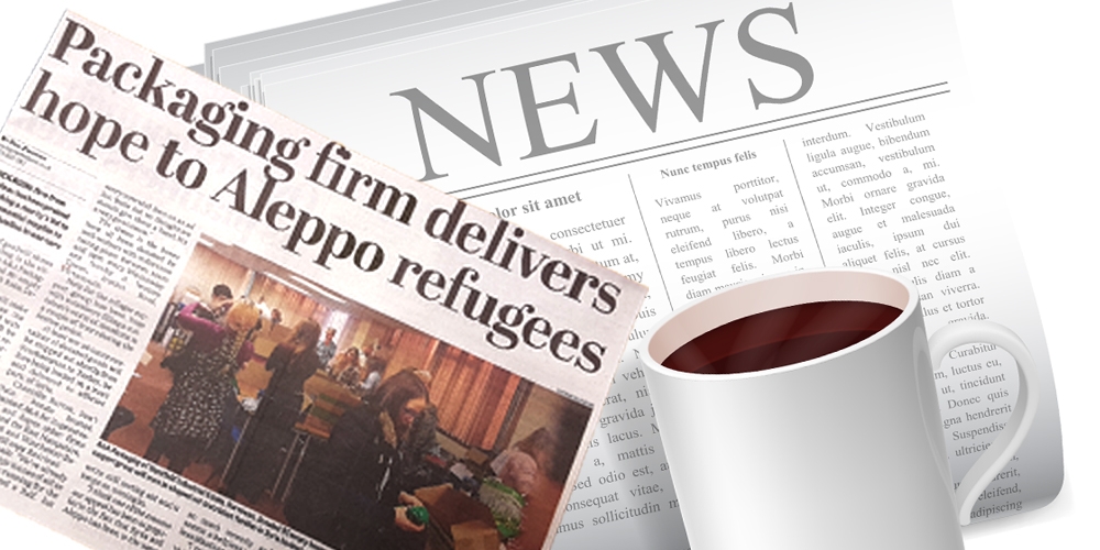 Packaging firm delivers hope to refugees
