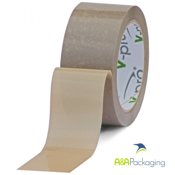 Buff Vinyl Solvent Adhesive Tape 75mm x 66mtr