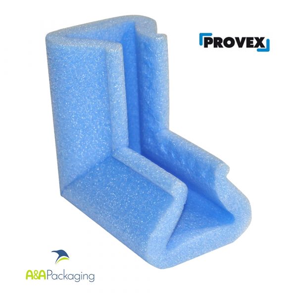 U35 L Profile Foam Corners Protection Blue