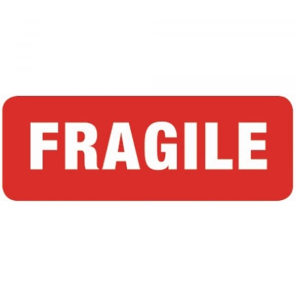 Printed Fragile Warning Labels Paper