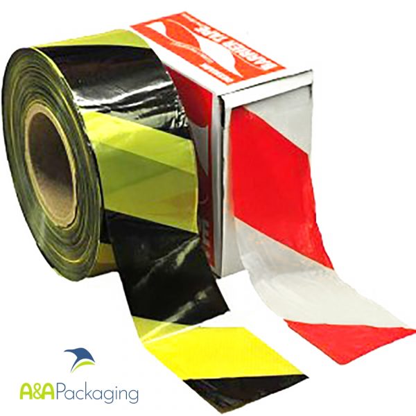 Polythene Hazard Barrier Tape 75mm