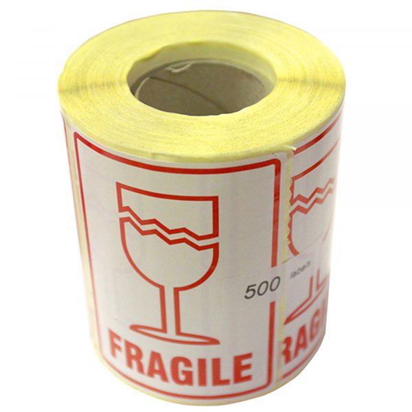 Fragile Paper Printed Warning Labels