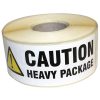 Paper Printed Warning Labels Heavy Package