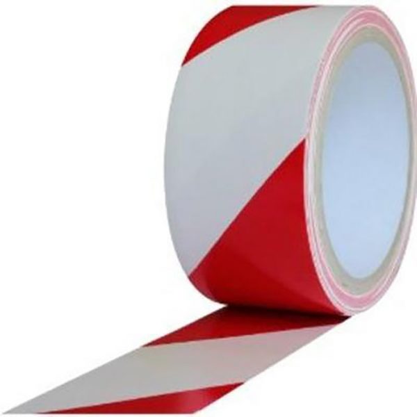 PVC Hazard Lane Marking Tape Red-White