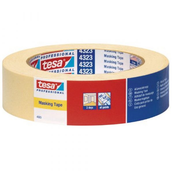Tesa 4323 25mm x 50mtr Light Duty Masking Tape