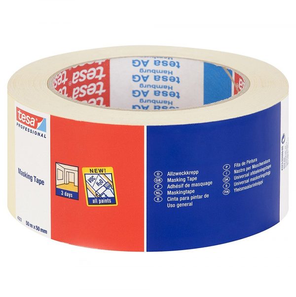 Tesa 4323 50mm x 50mtr Light Duty Masking Tape