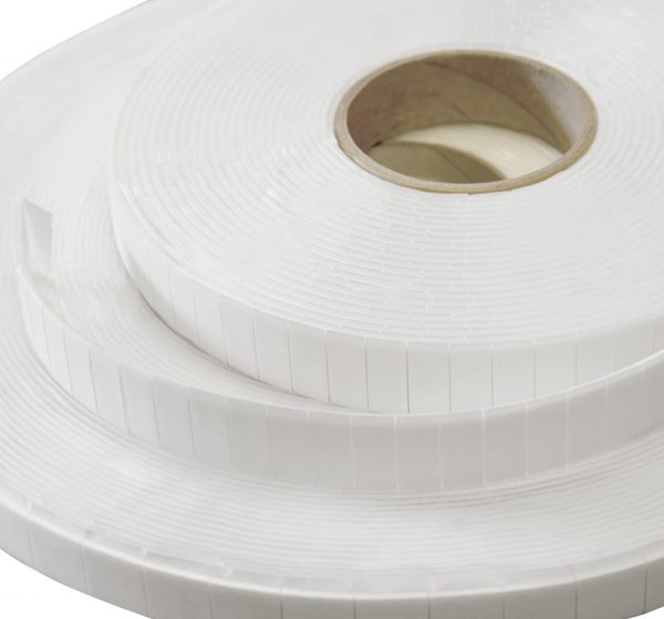 White Adhesive Foam Pads Double Sided 20mm x 20mm